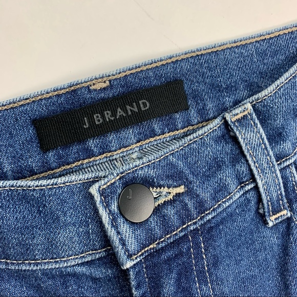 J Brand Jules Rhinestone Tuxedo Stripe Straight Leg Jeans in Urbanite Sz 26 - Picture 7 of 16